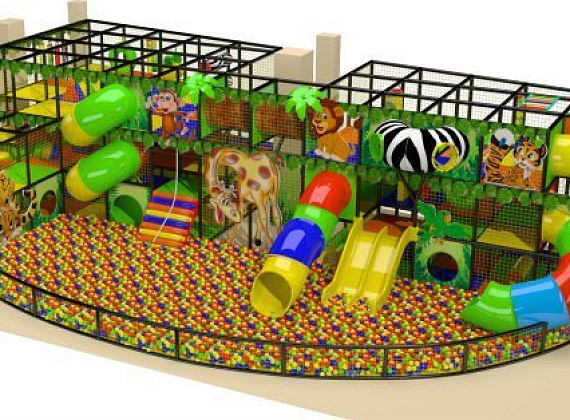 Детский игровой лабиринт Зоопарк