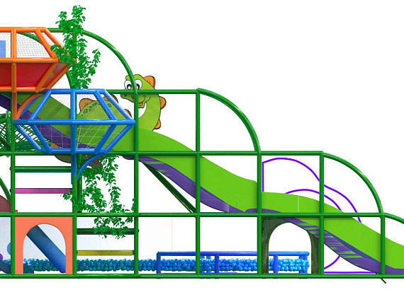 Детский игровой лабиринт Dino Park Фото 2
