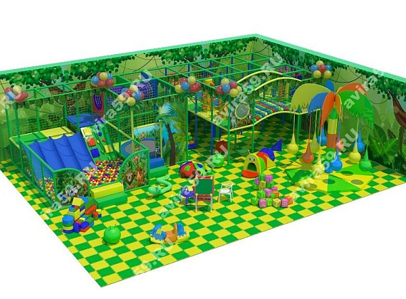 Детский игровой лабиринт Зов джунглей 2 Фото 1